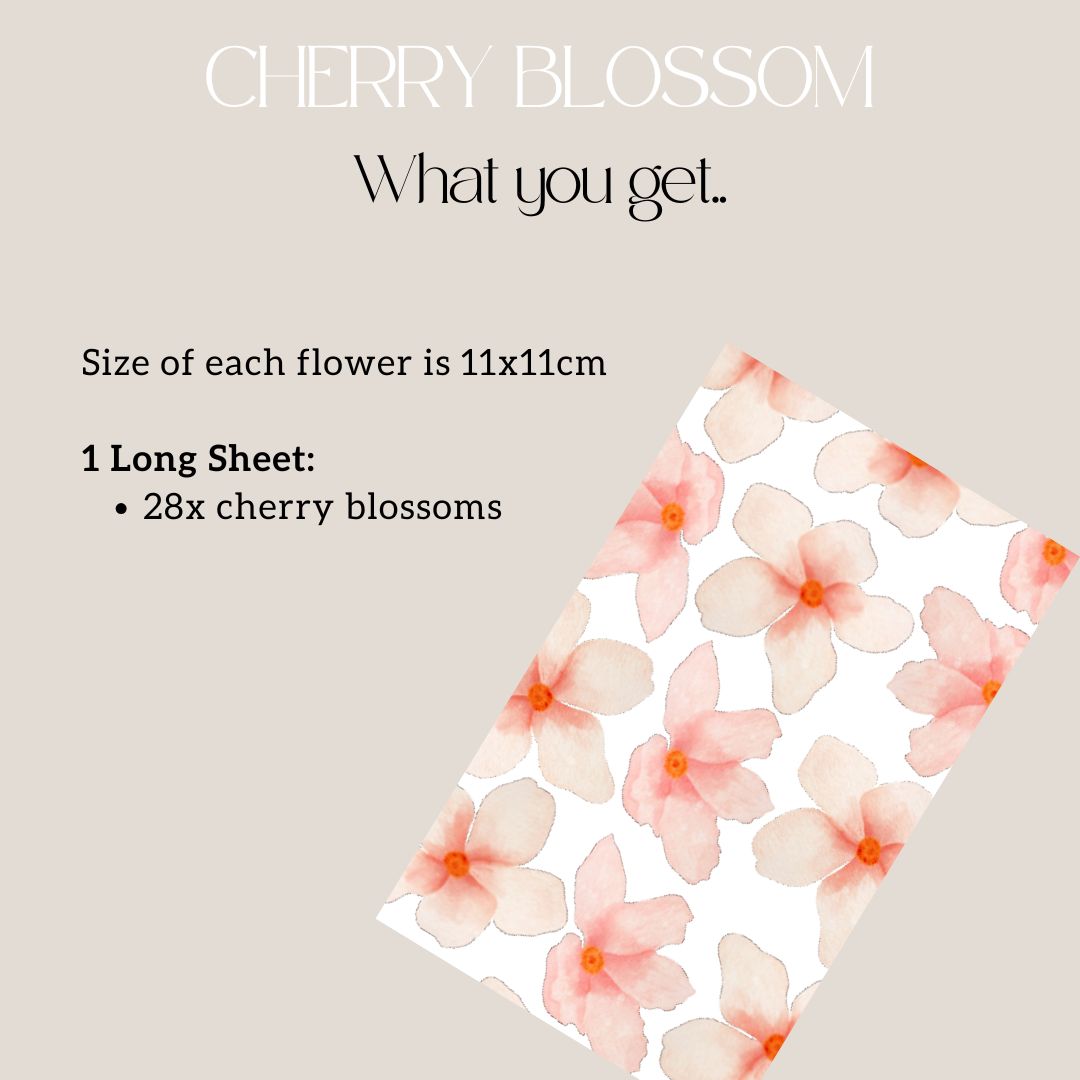 Cherry Blossom Flower Wall Decals