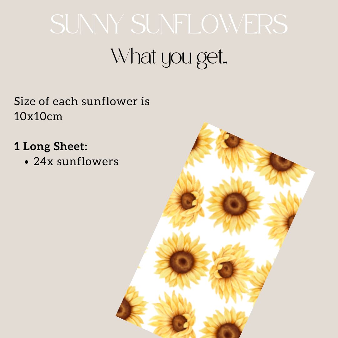 Sunny Sunflower Wall Decals