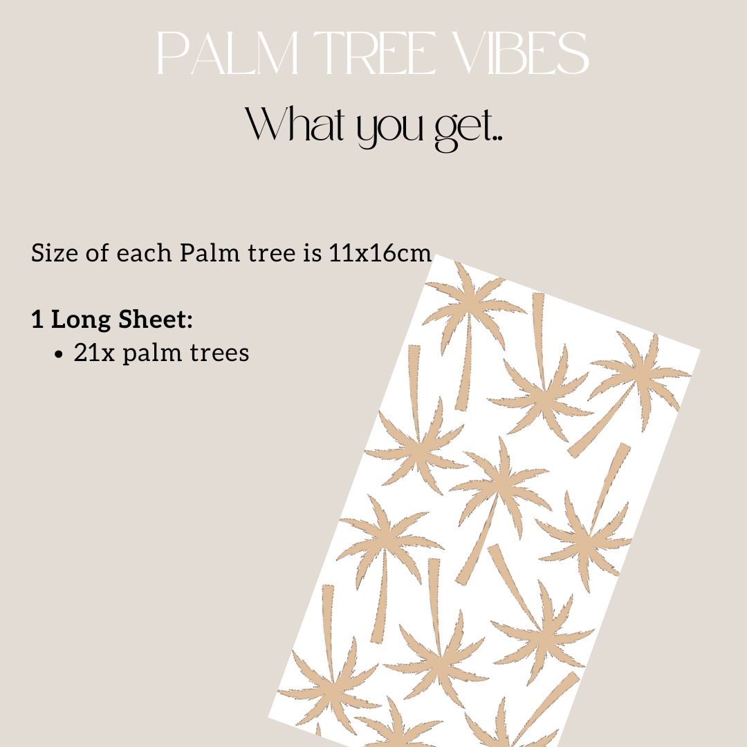 Palm Tree Vibes Wall Decals