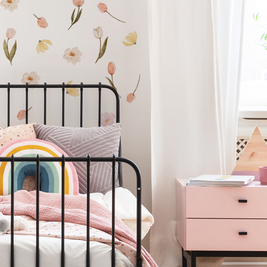 Dainty Delicate Flowers Wall Decals