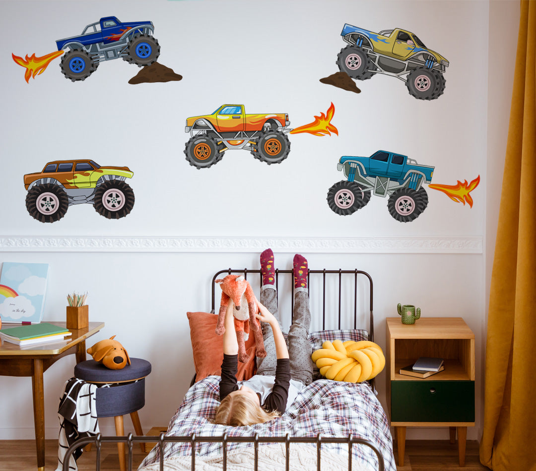 Monster Truck Wall Decals