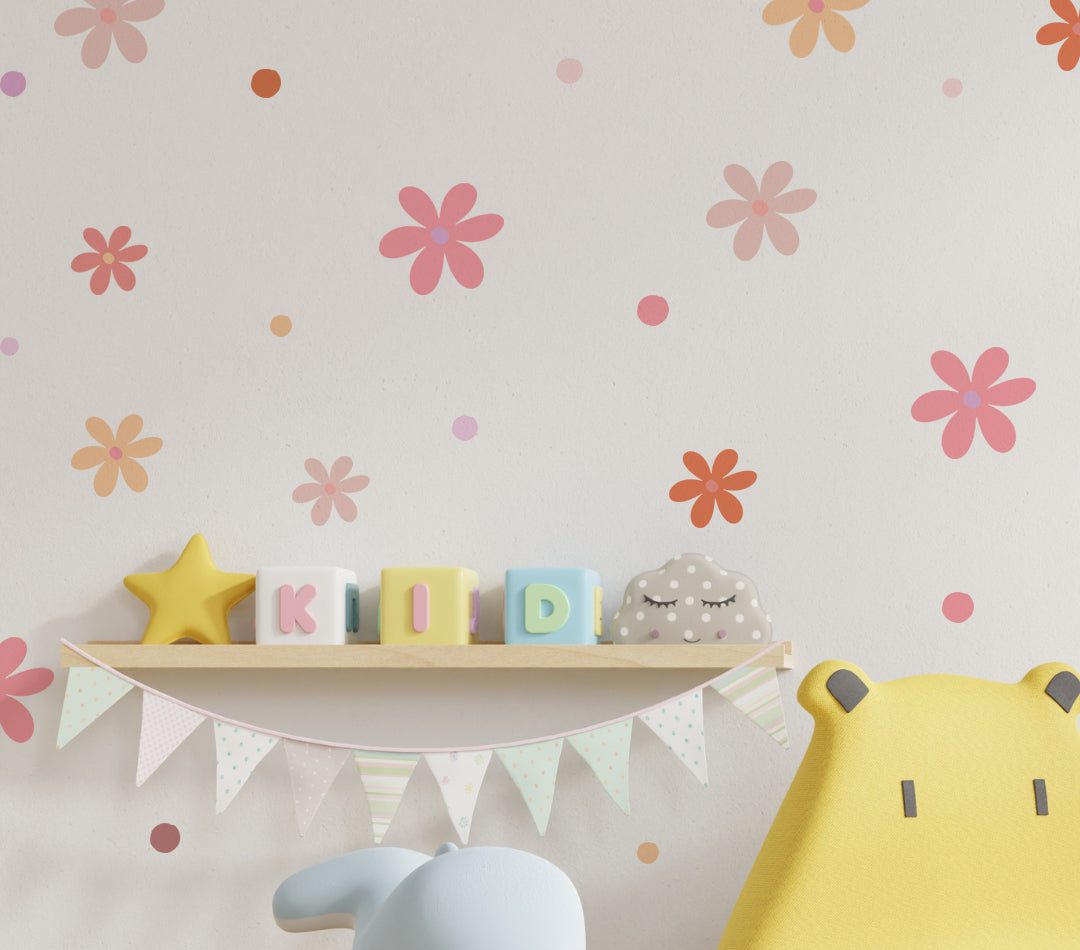 Candy Flowers Wall Decals