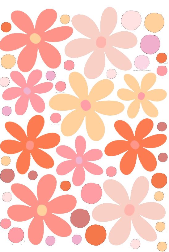 Candy Flowers Wall Decals