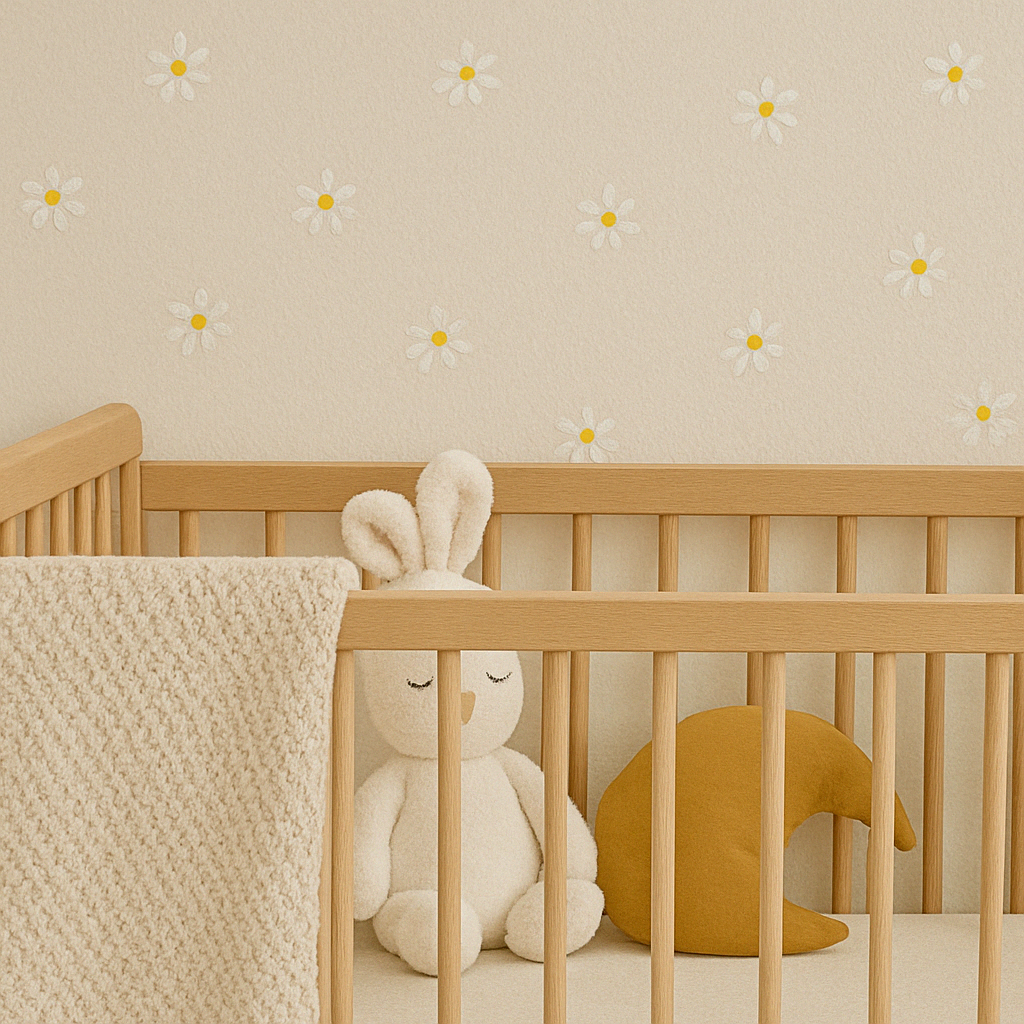 Small Simple Daisies Wall Decals