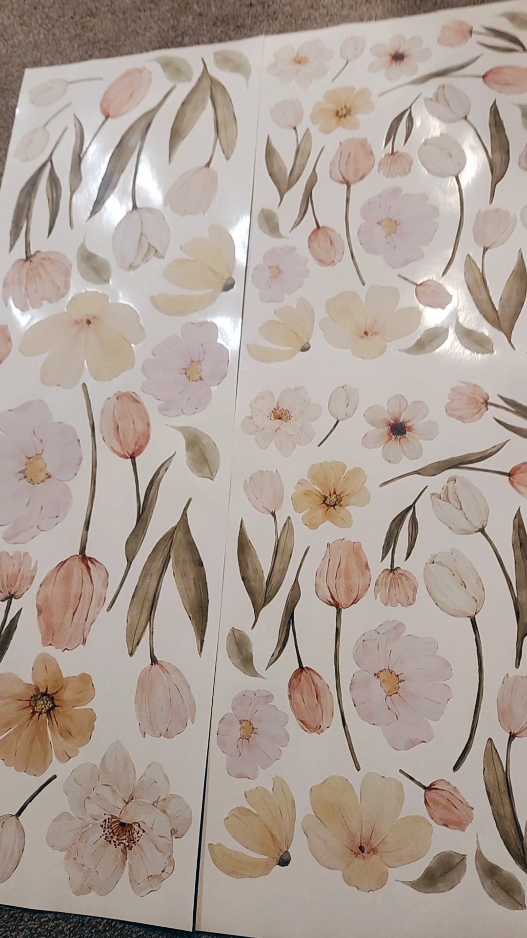 Dainty Delicate Flowers Wall Decals