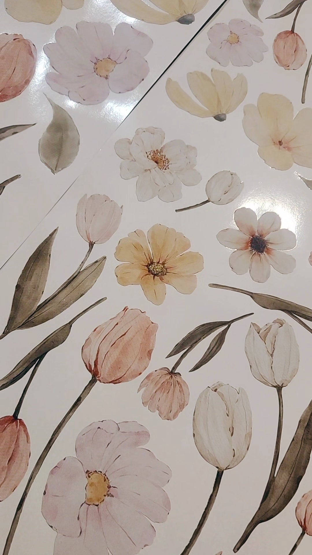 Dainty Delicate Flowers Wall Decals