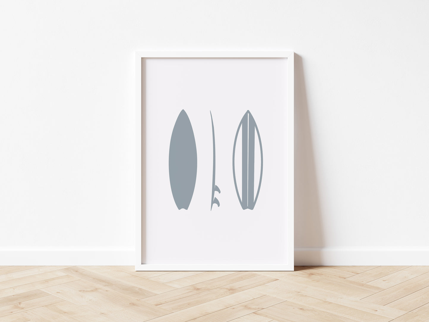 Surfboard Beach Vibes Wall Print – 3 Colours