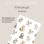 Zoo-tastic Wildlife Wall Decals