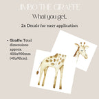 Jumbo the Giraffe Wall Decal