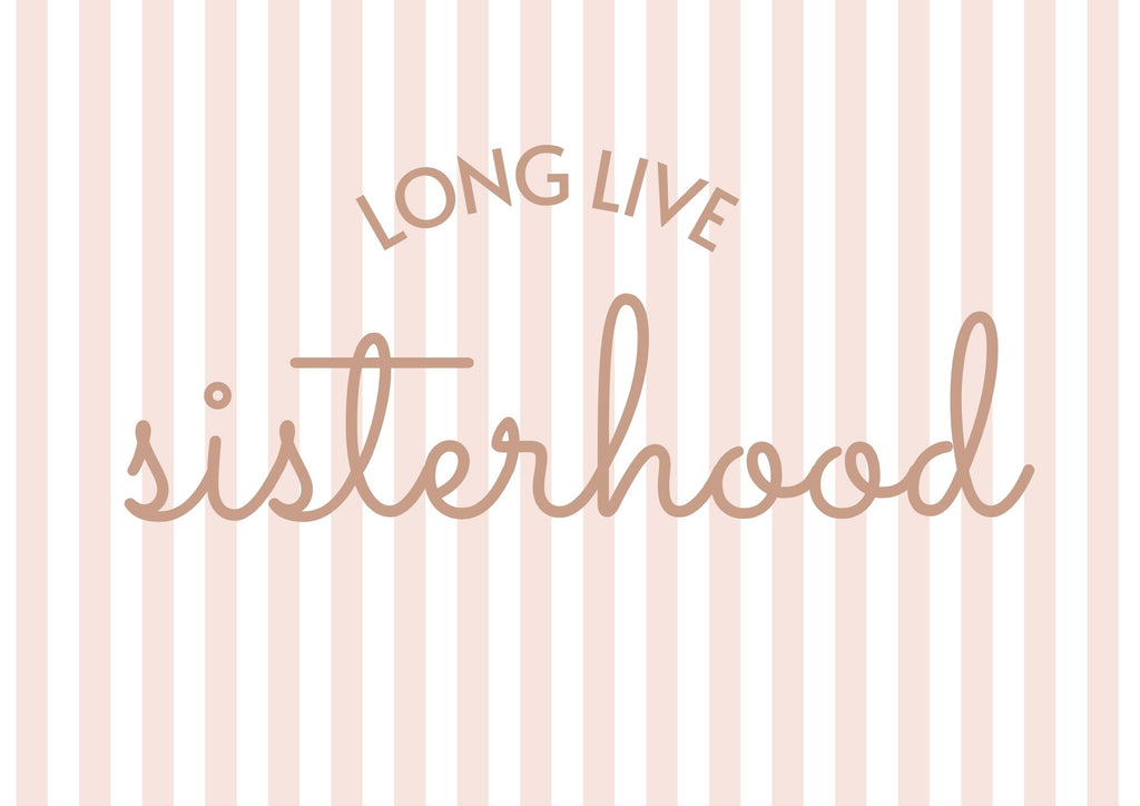 Long Live Sisterhood striped nude landscape - Digital & Physical Print