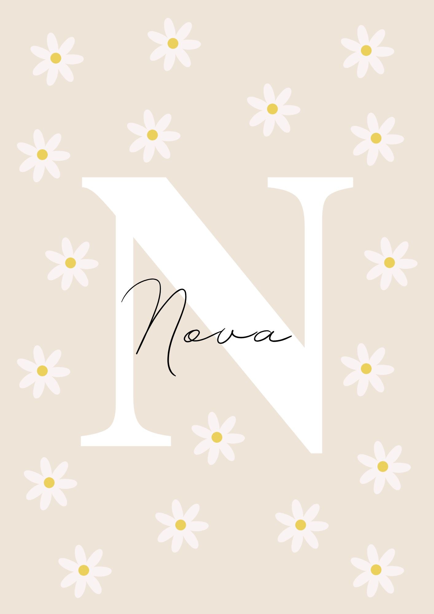 Personalised Name Daisy - Digital & Physical Print
