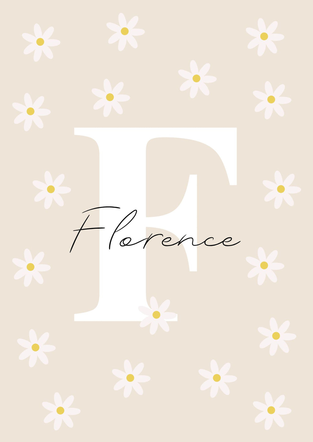 Personalised Name Daisy - Digital & Physical Print