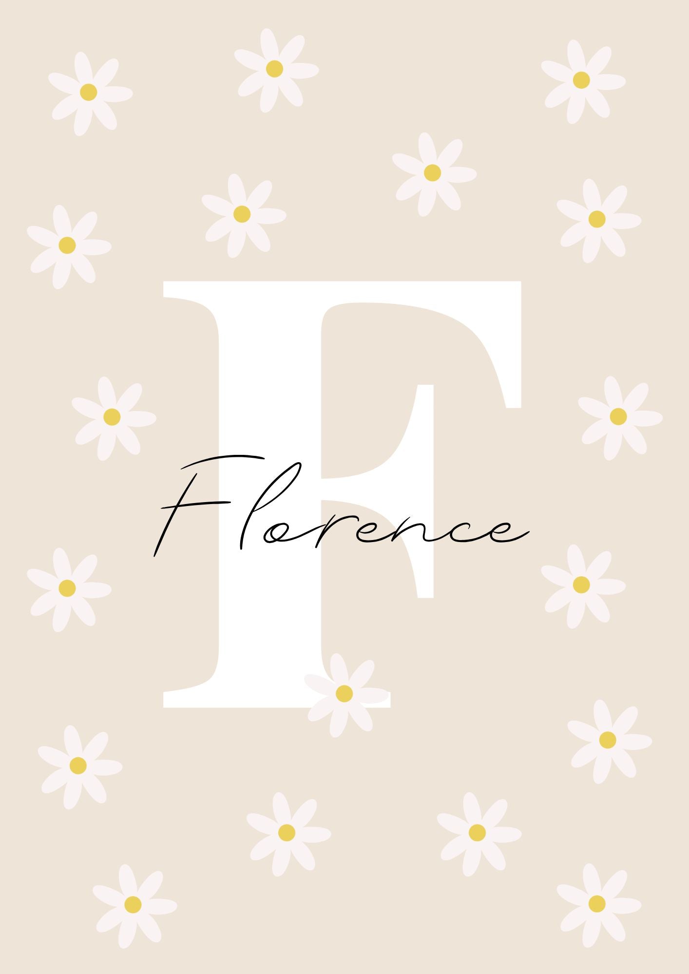Personalised Name Daisy - Digital & Physical Print