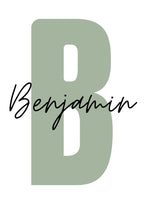 Personalised Initial Name Green - Digital & Physical Print