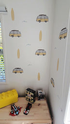 Beach Vibes Surf Wall Decals
