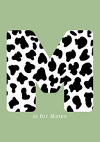 Personalised Initial Name Green- Digital & Physical Print