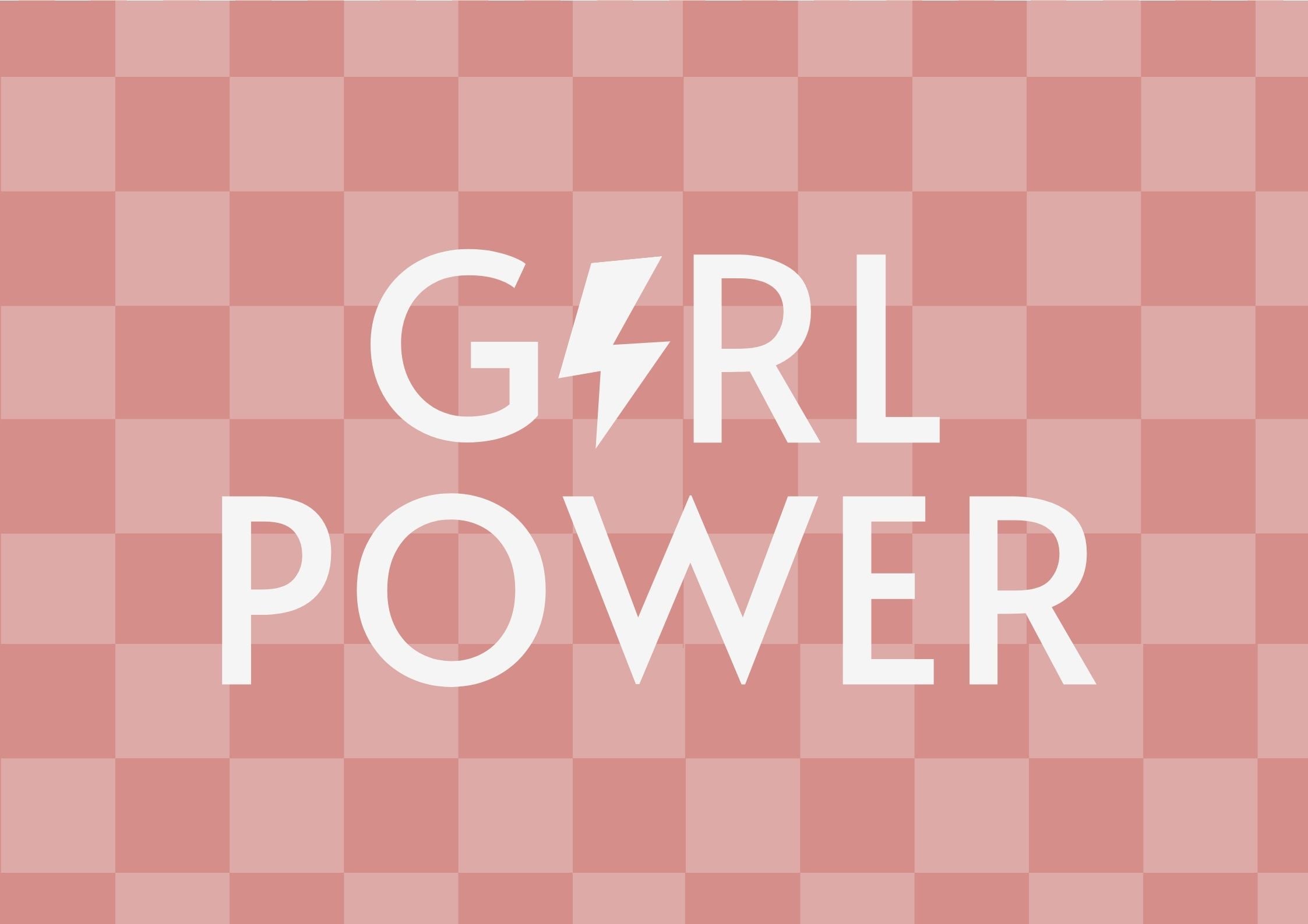 Girl Power Checkered - Digital & Physical Print