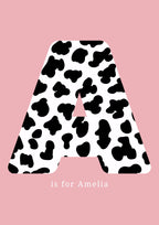 Personalised Initial Name Pink- Digital & Physical Print