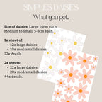 Simple Daisies Wall Decals