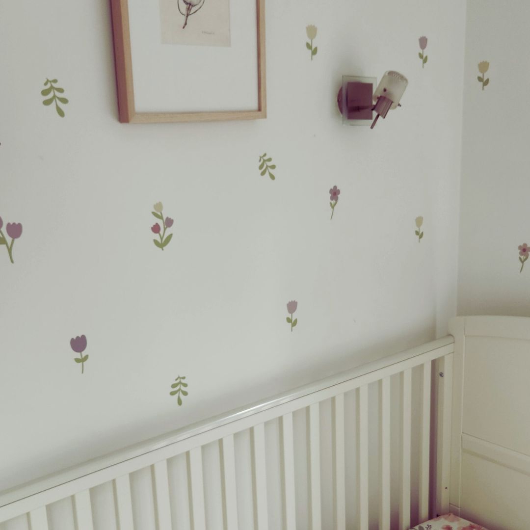 Pastel Wild Tulips Wall Decals