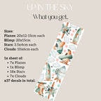 Up In The Sky Wall Decals