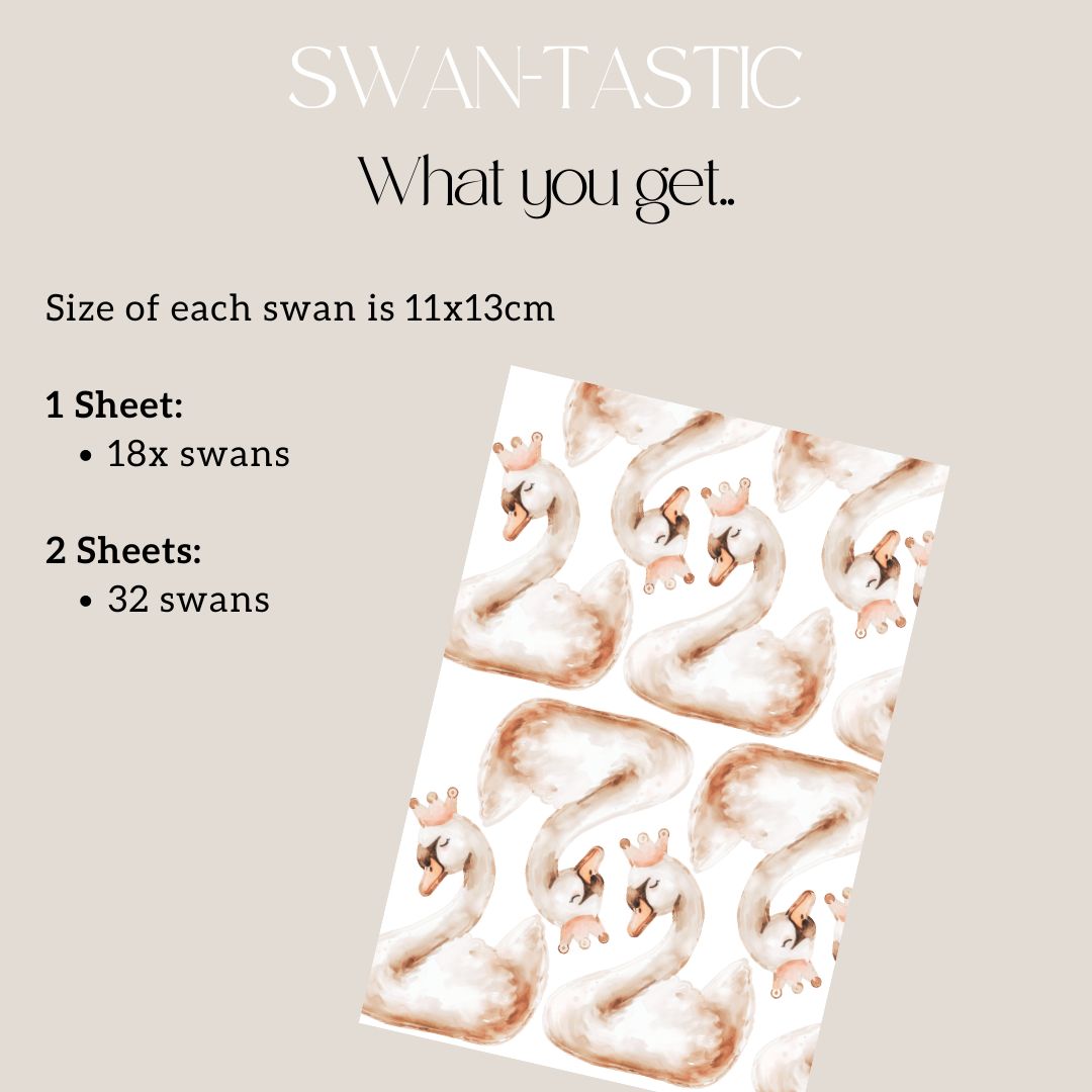 Swan-tastic Wall Decals