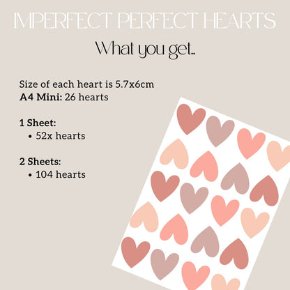 Imperfect Perfect Heart Wall Decals
