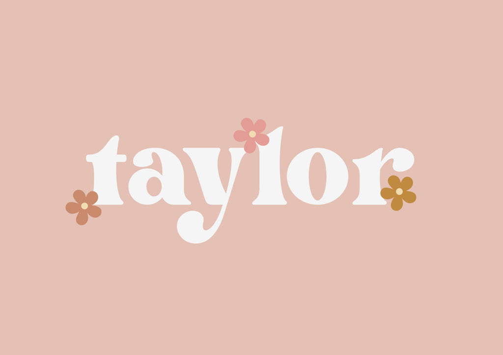 Personalised Daisy Retro Name Digital Print - Digital & Physical Print