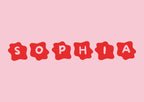 Personalised Daisy Name Red - Digital & Physical Print