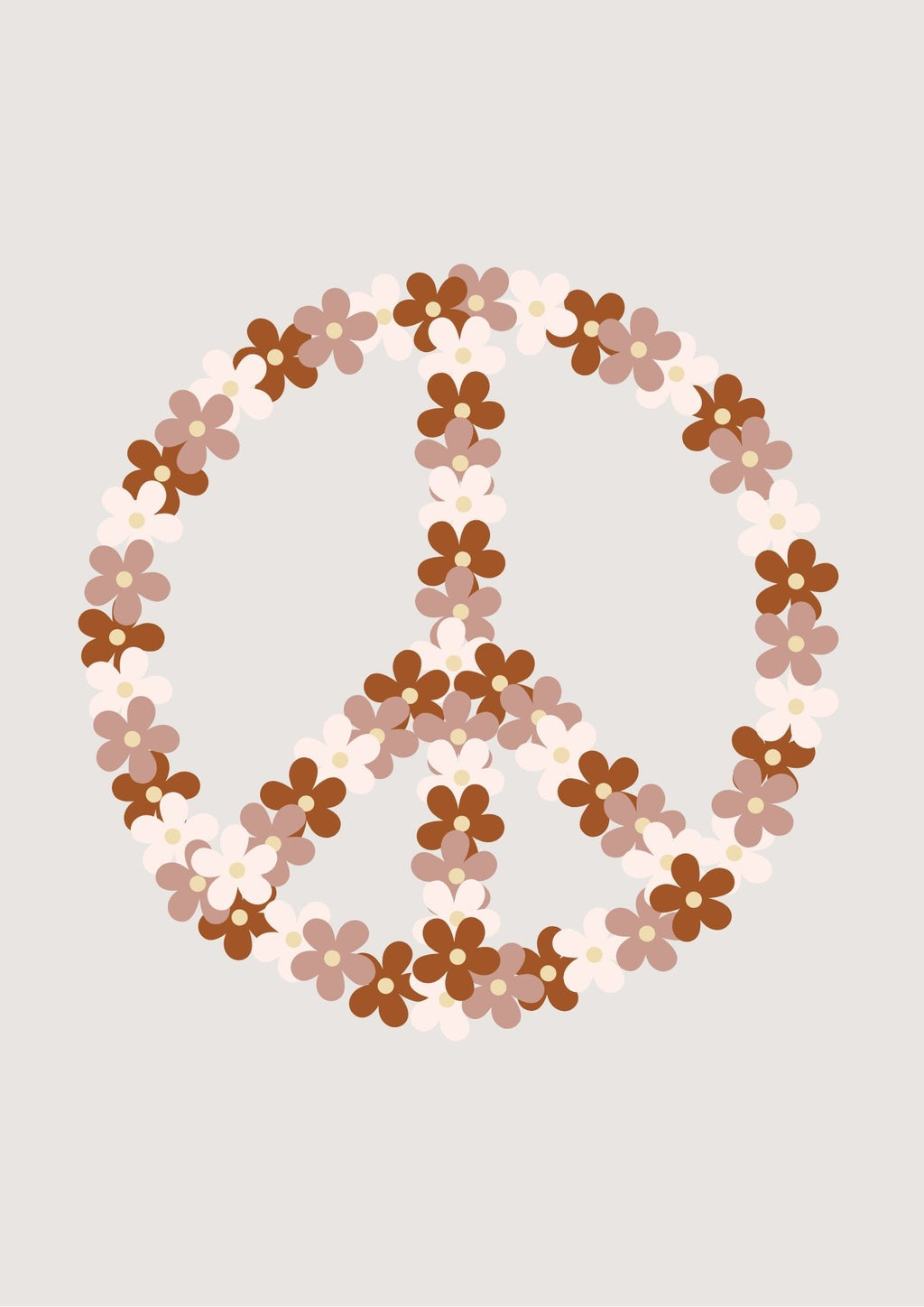 Peace Sign with Daisies - Digital & Physical Print
