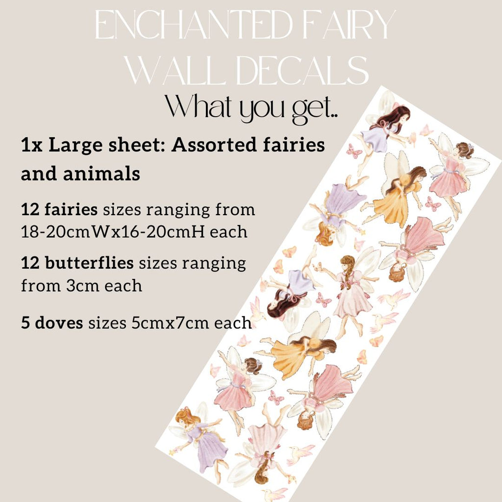 NEW Enchanted Fairy Wall Decals