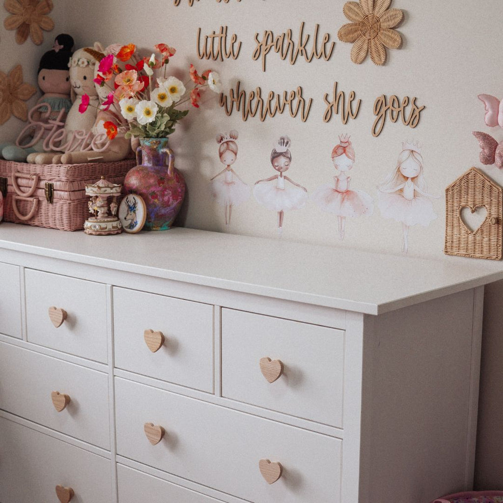 Ballerina Line Up Wall Decals