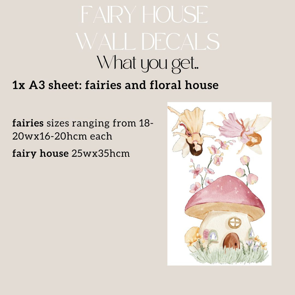 NEW Fairy House Wall Decals