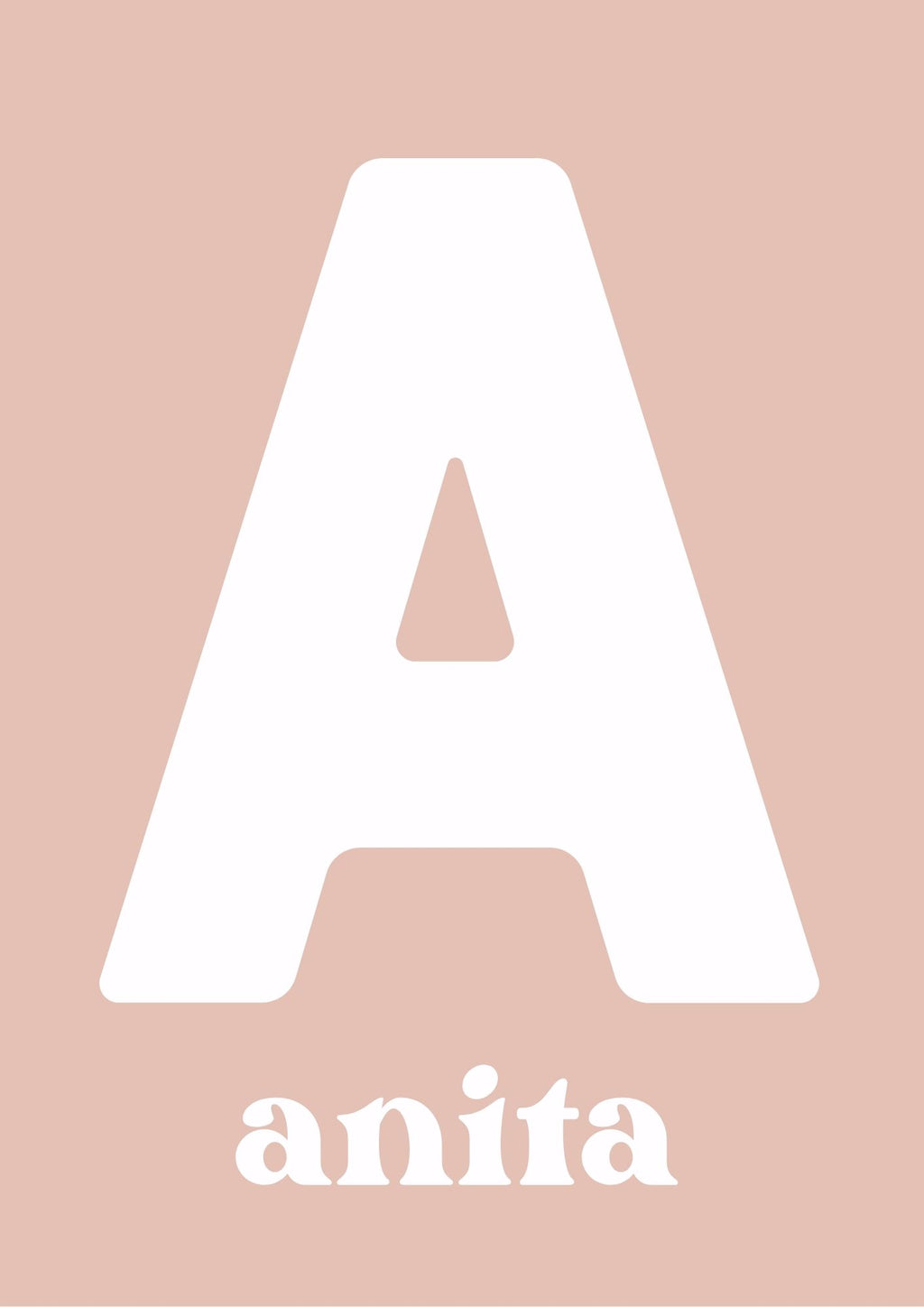 Personalised Name Soft Rose - Digital & Physical Print