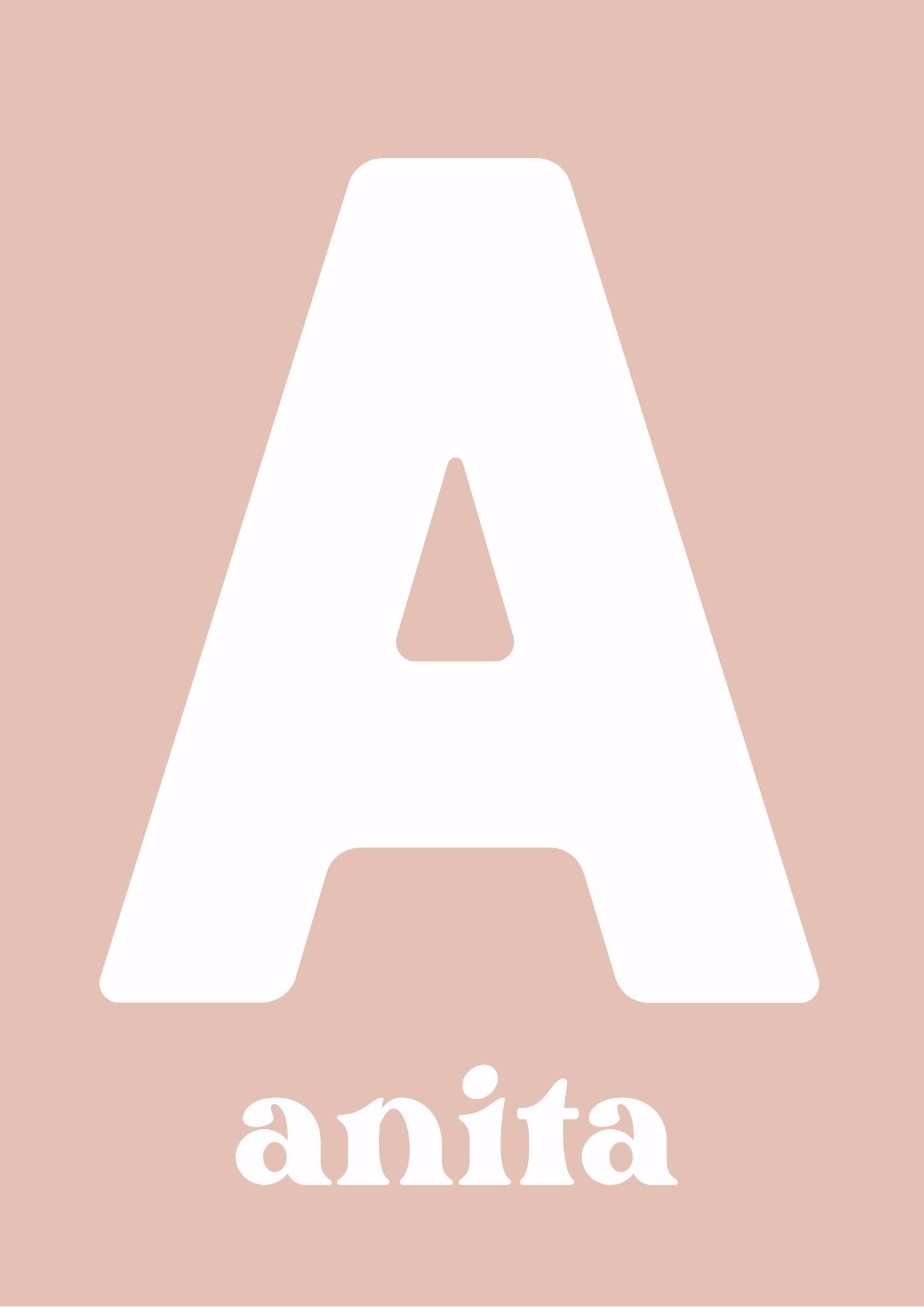 Personalised Name Soft Rose - Digital & Physical Print