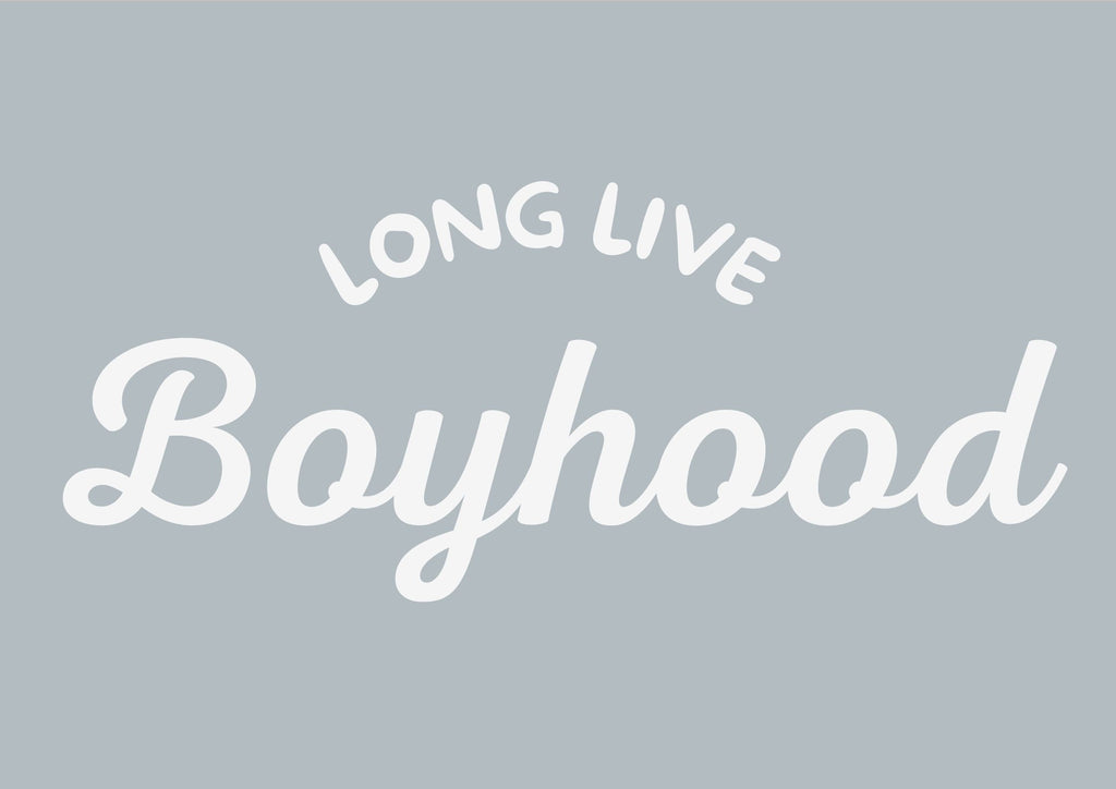 Long Live Boyhood dusty blue landscape style 2- Digital & Physical Print