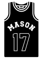 Personalised Name Sports Basketball Jersey Black Style 3 - Digital & Physical Print