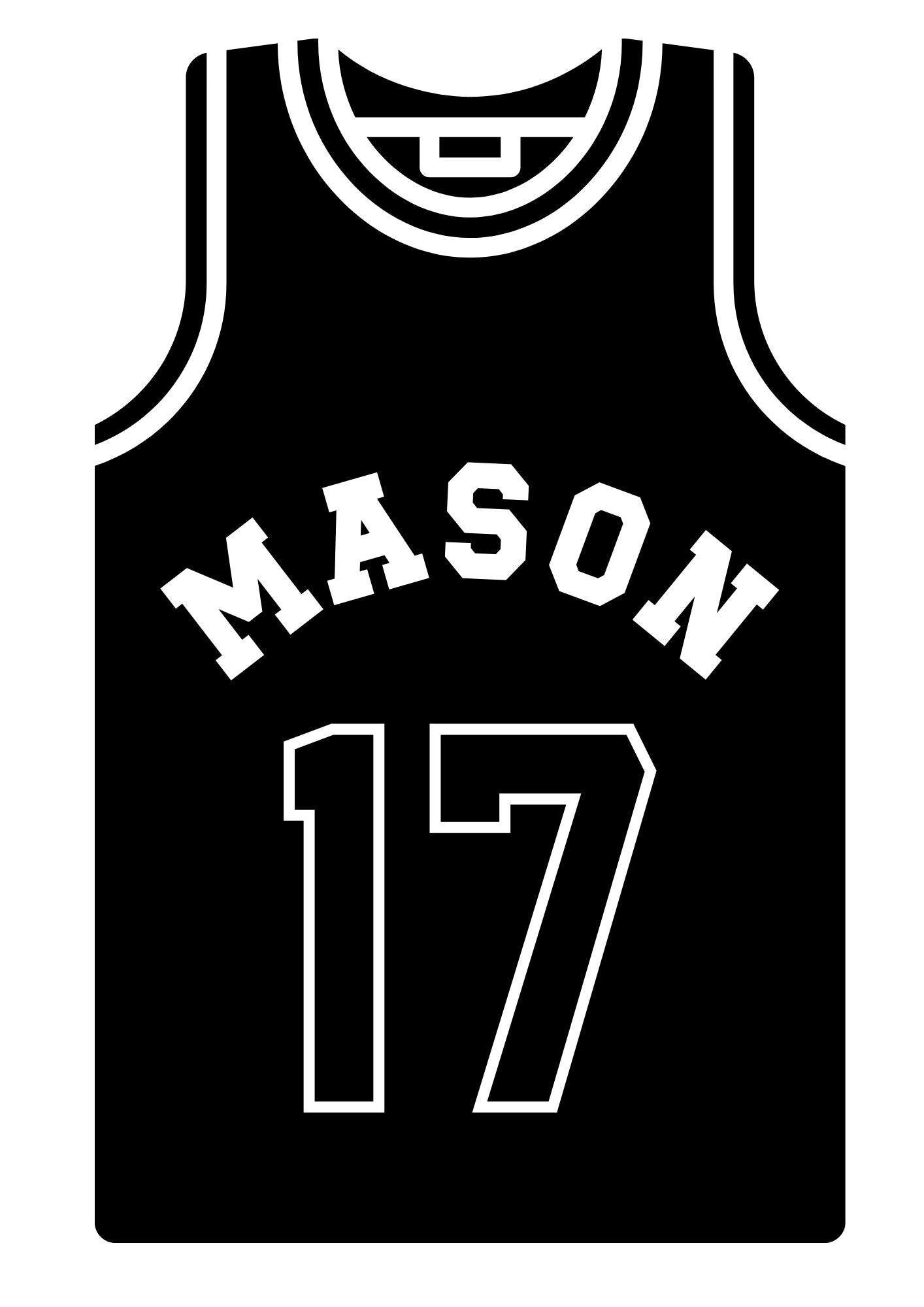 Personalised Name Sports Basketball Jersey Black Style 3 - Digital & Physical Print