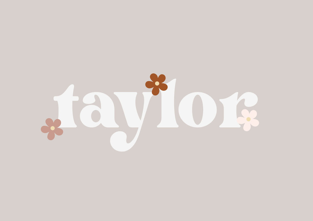 Personalised Daisy Retro Name Digital Print - Digital & Physical Print