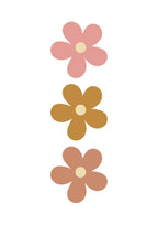 Retro Daisy Trio - Digital & Physical Print