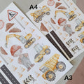 Construction Site Minis: Fabric Wall Decals