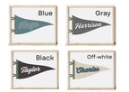 Personalised Pennant Flag - Digital & Physical Print: 4 colours