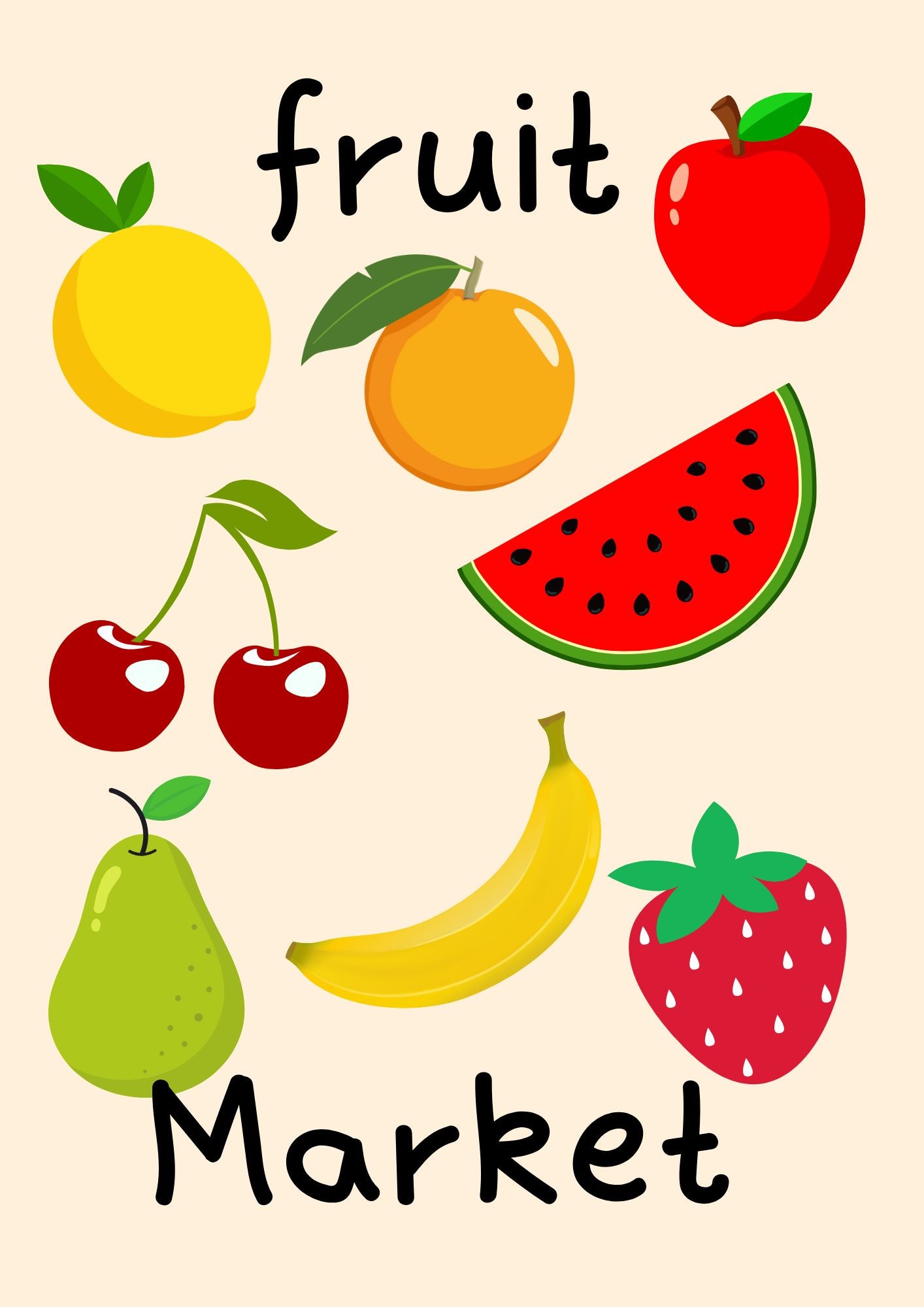 Fruit Market - Digital & Physical Print