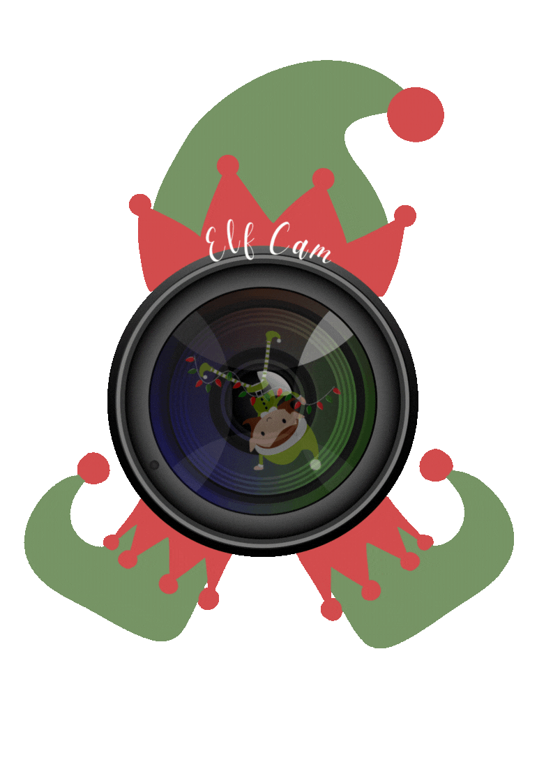 Christmas Elf Cam Wall Decal