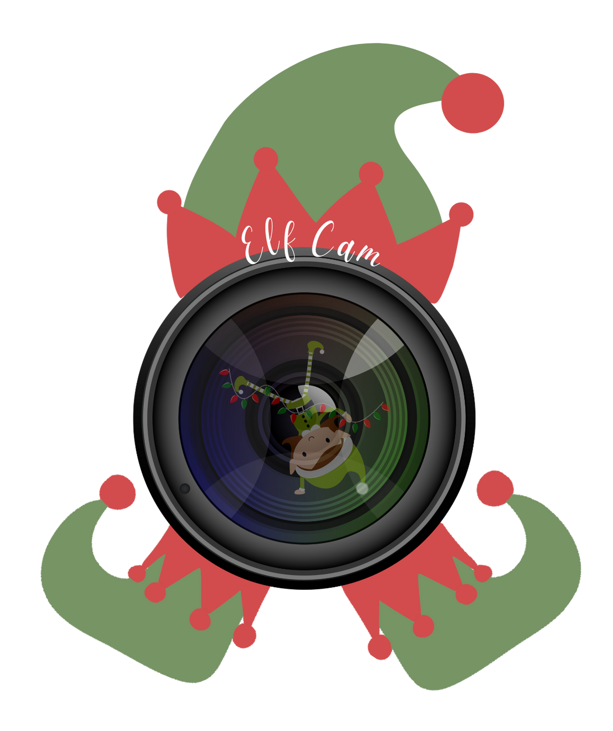 Christmas Elf Cam Wall Decal