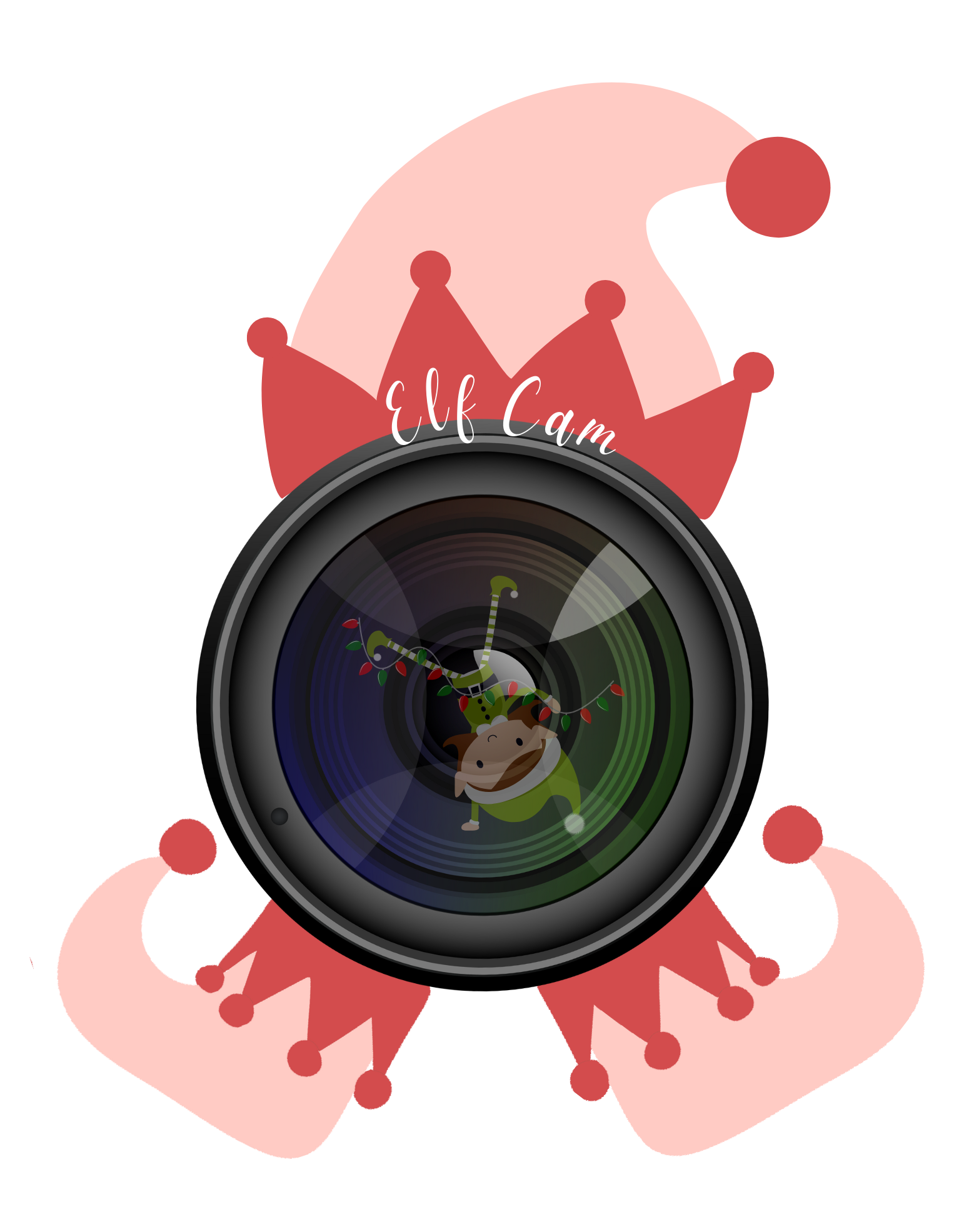 Christmas Elf Cam Wall Decal