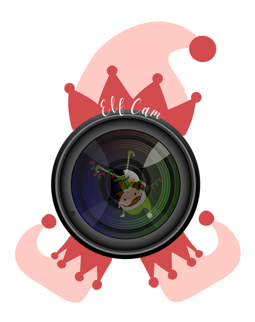 Christmas Elf Cam Wall Decal
