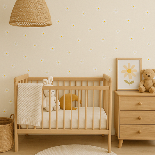 Small Simple Daisies Wall Decals