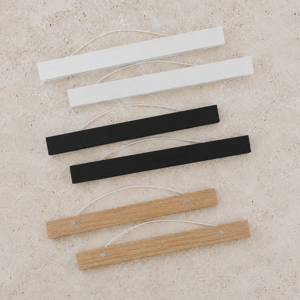Wooden Magnetic Print Hanger (3 colours)