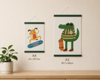 Wooden Magnetic Print Hanger (3 colours)